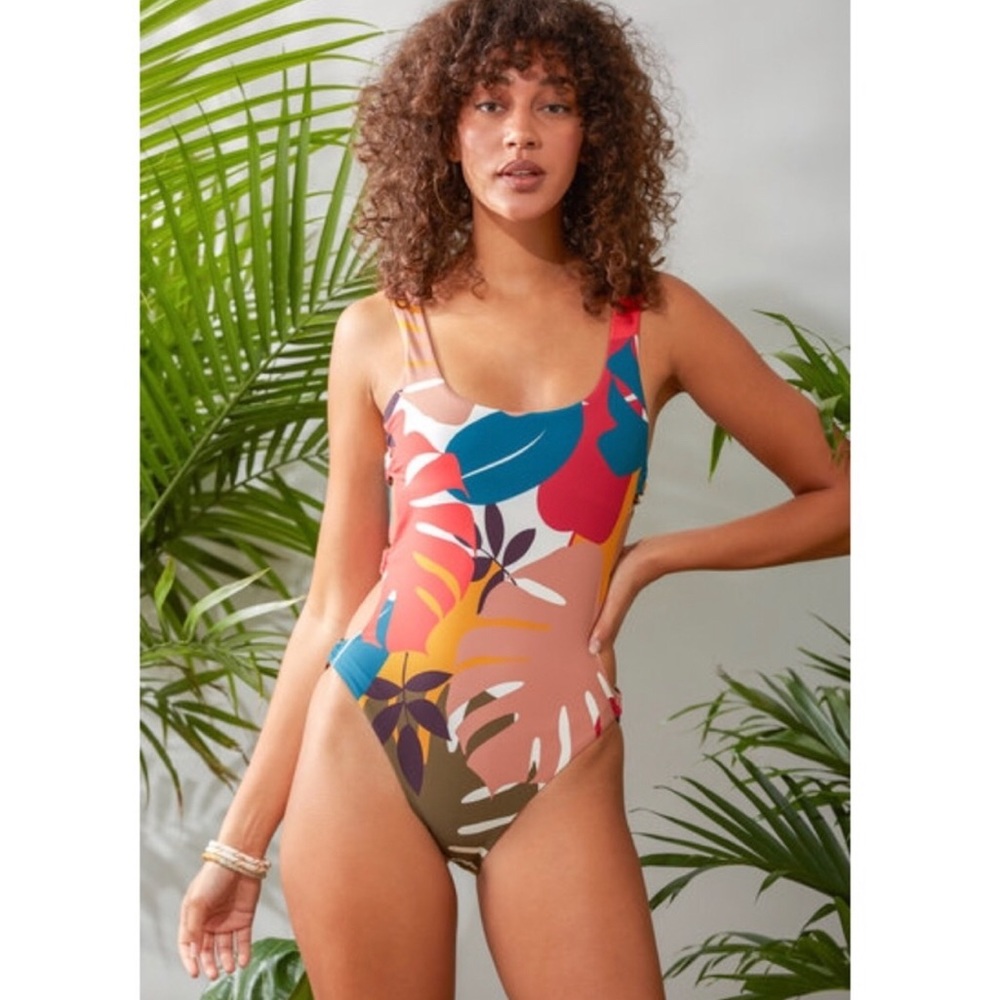 Anthropologie Red Carter Charlie One-Piece Swimsuit